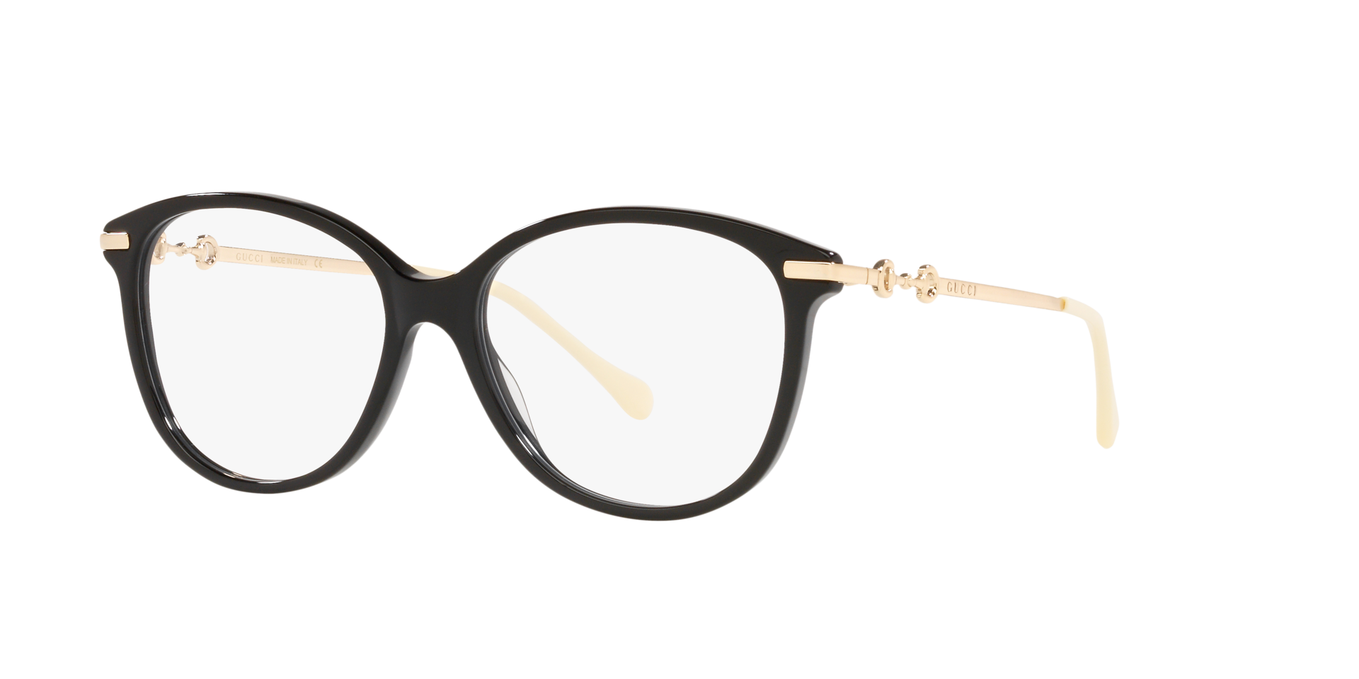 GG0967O Black AcetateEyeglass Frames for Glasses Direct, Angle View