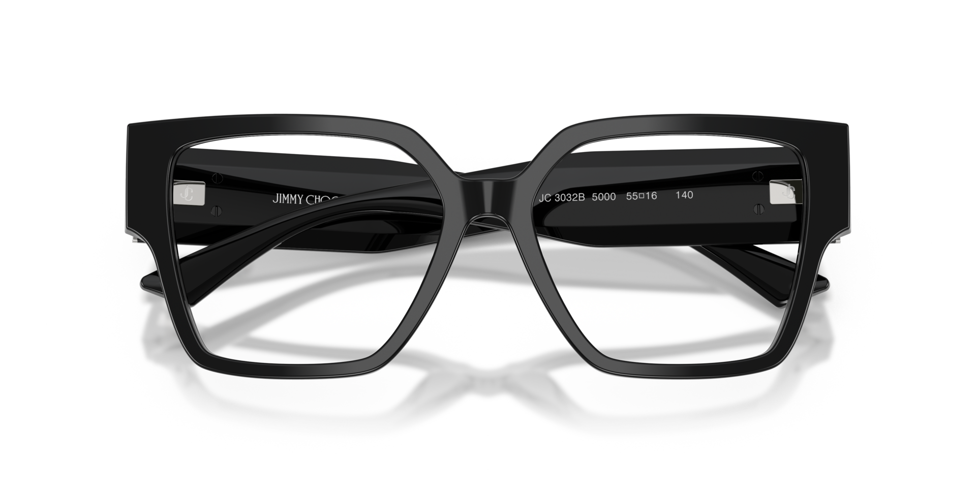 JC3032B Black AcetateEyeglass Frames for Glasses Direct, Closed View