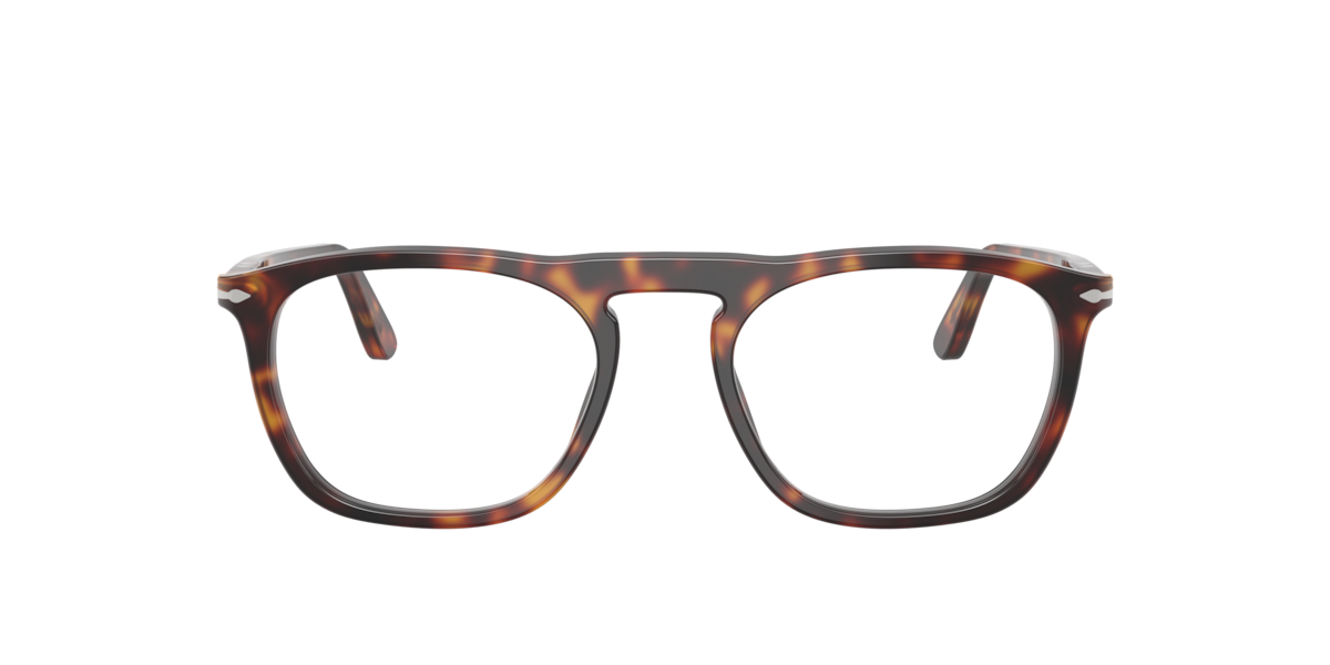 Persol Unisex Havana Square Acetate Eyeglasses Online - Full Rim - Po3391v