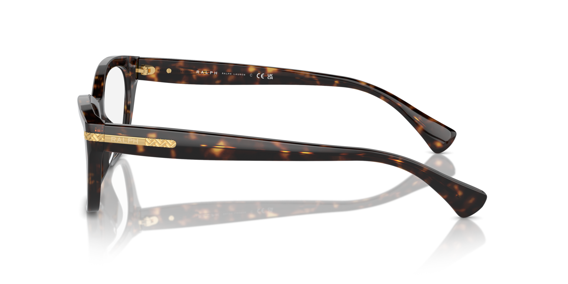 RA7161U Shiny Dark Havana AcetateEyeglass Frames for Glasses Direct, Side View