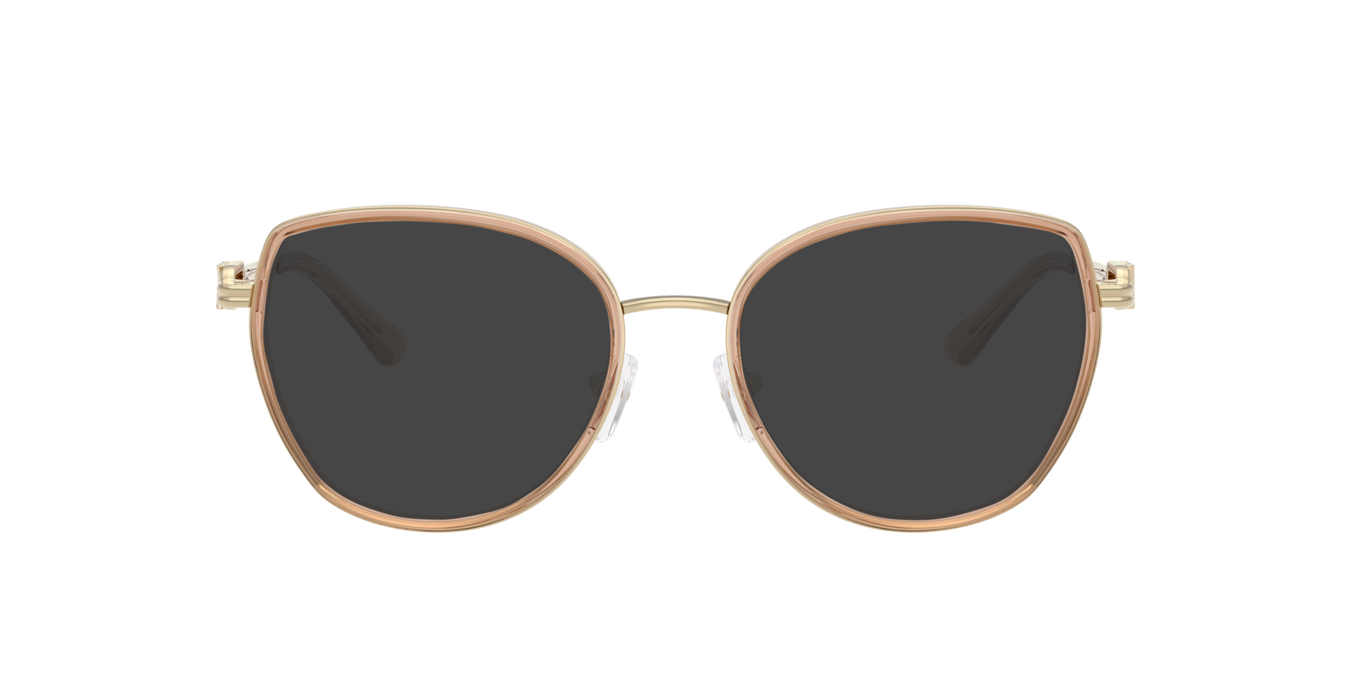 MK3101 Light Brown MetalEyeglass Frames for Glasses Direct, with Tinted Lenses
