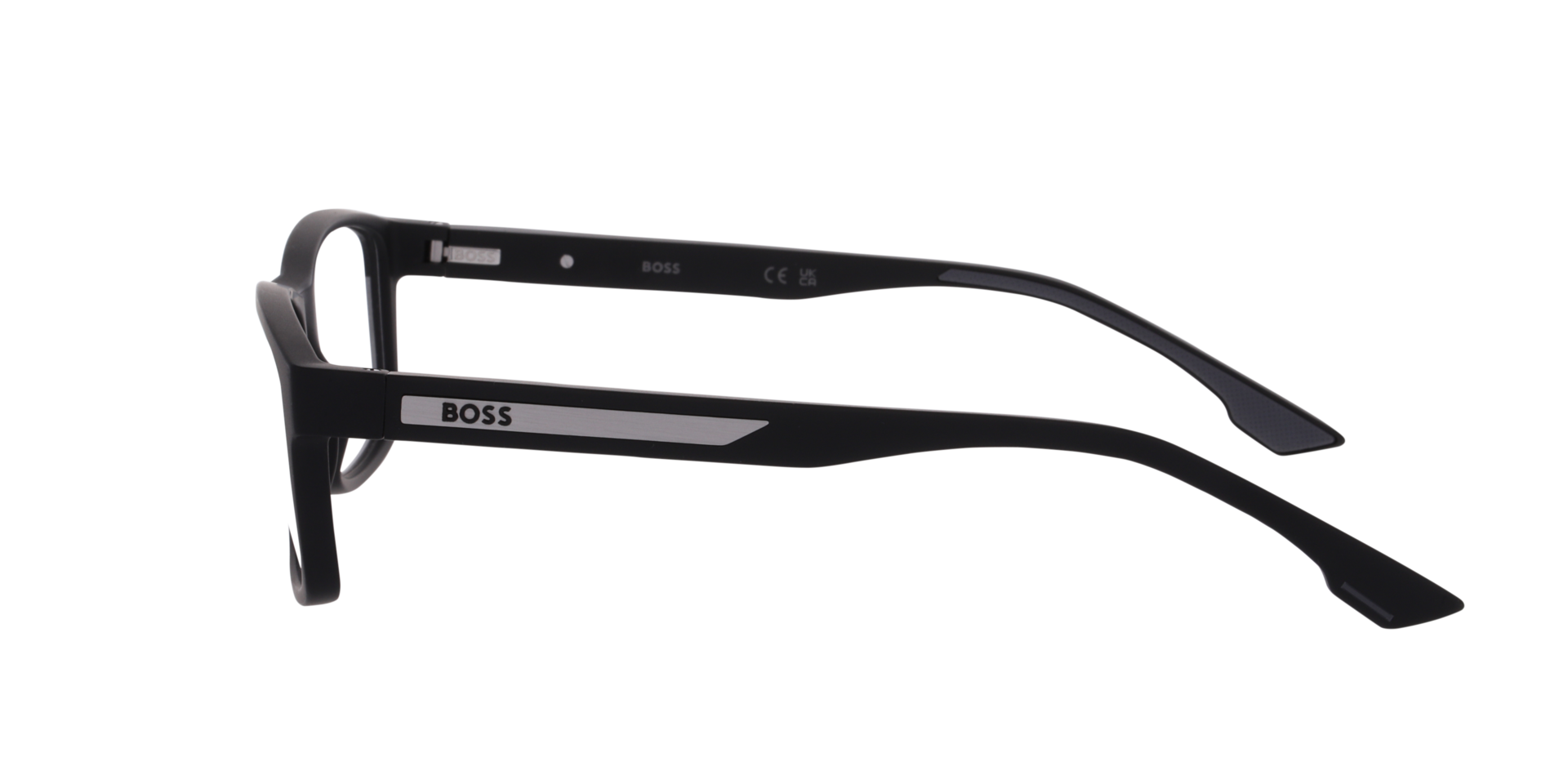 BOSS 1911 Black PlasticEyeglass Frames for Glasses Direct, Side View