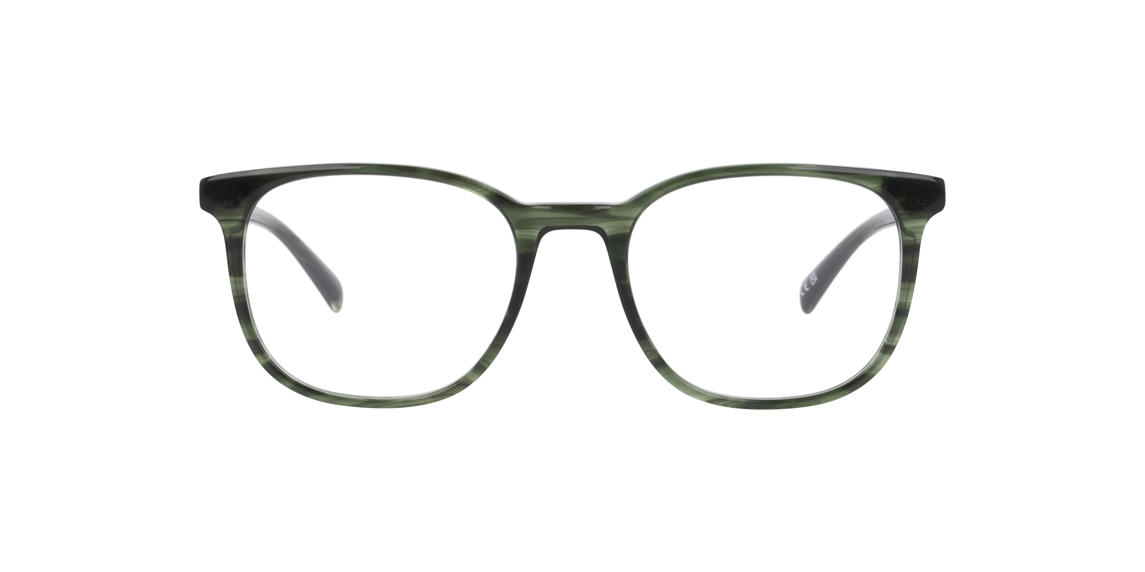 Miles Horn Green AcetateEyeglass Frames for Glasses Direct, Front View