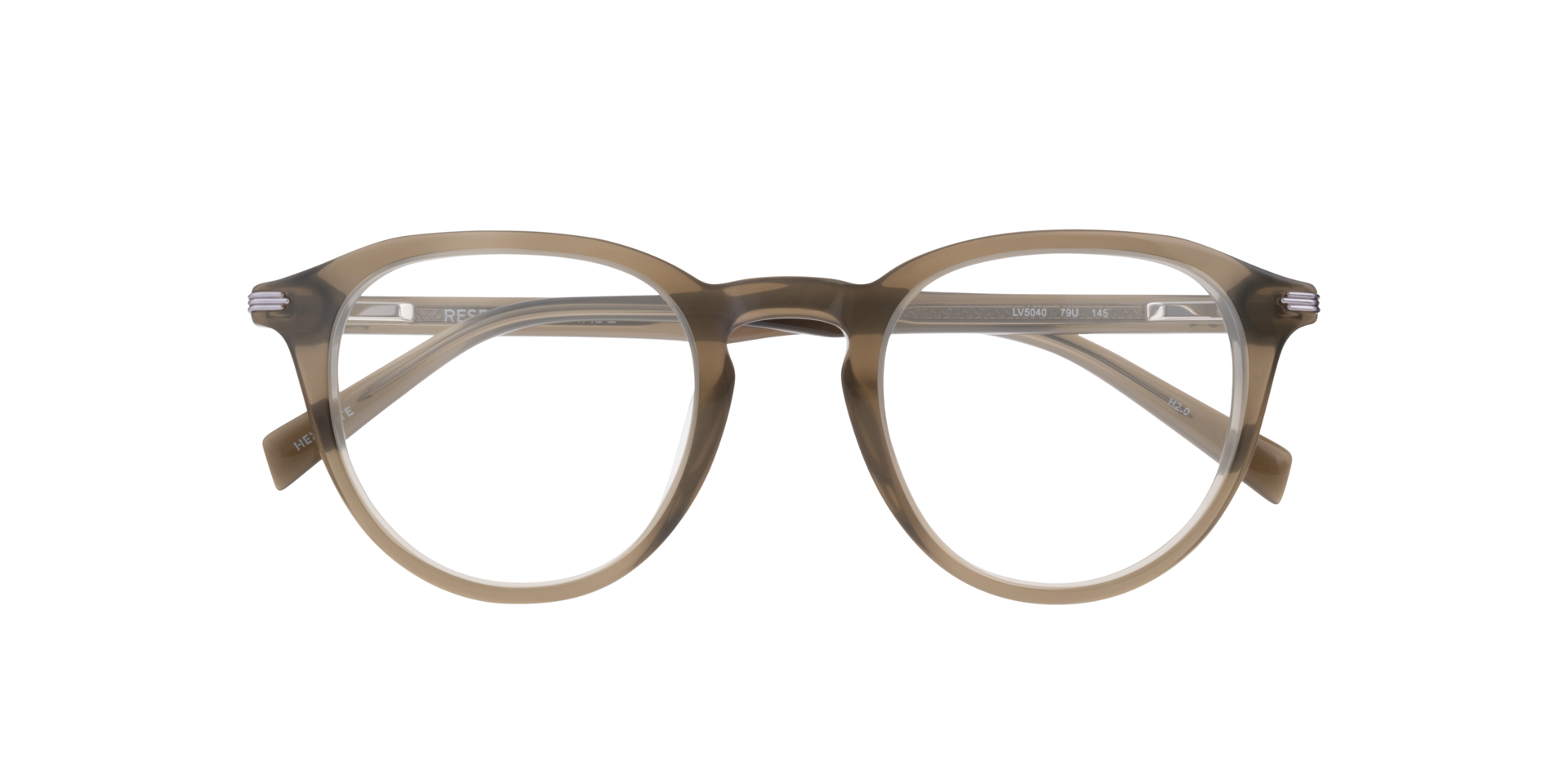 LV 5040 Brown PlasticEyeglass Frames for Glasses Direct, Closed View