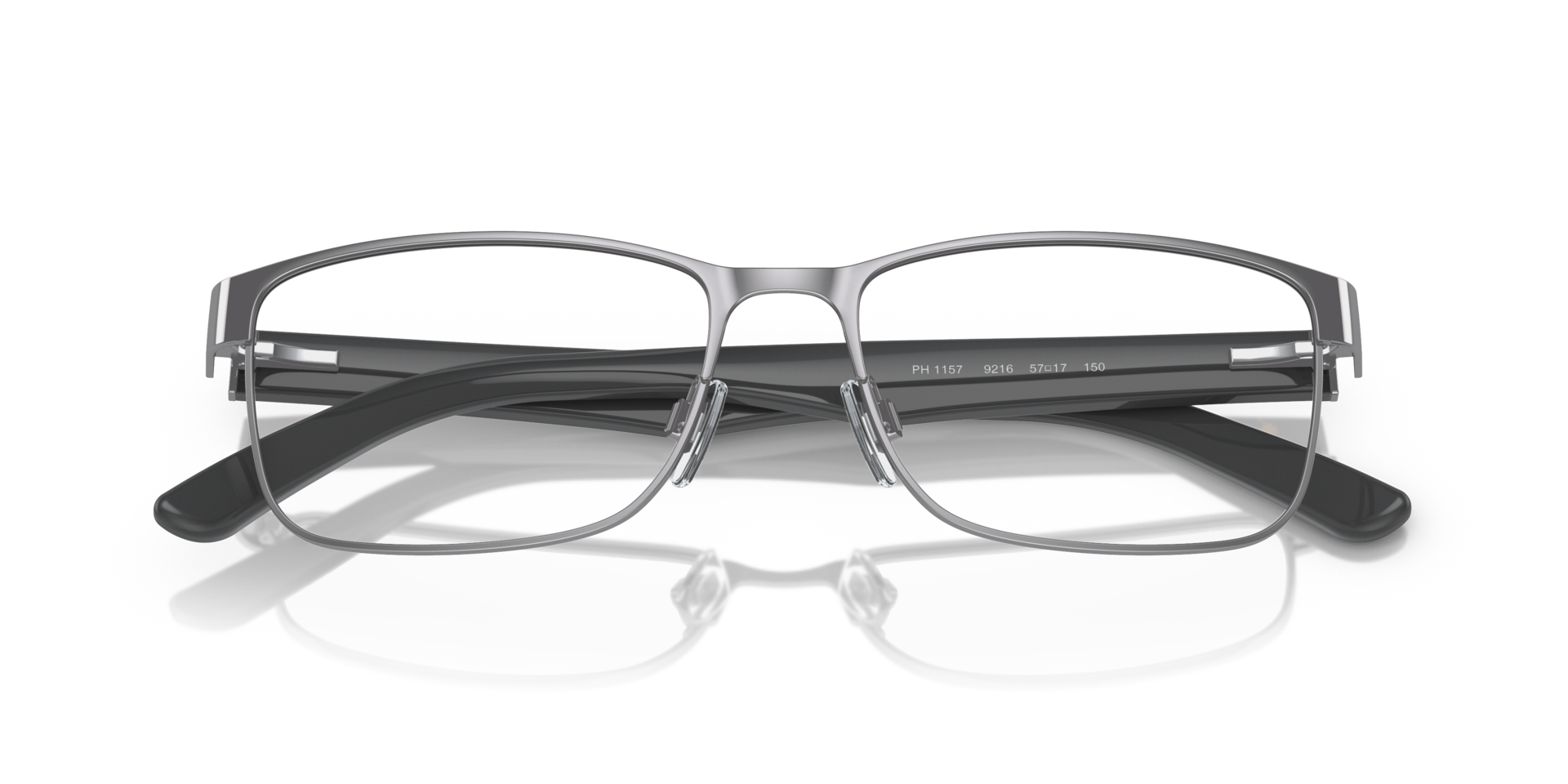 PH1157 Shiny Gunmetal MetalEyeglass Frames for Glasses Direct, Closed View
