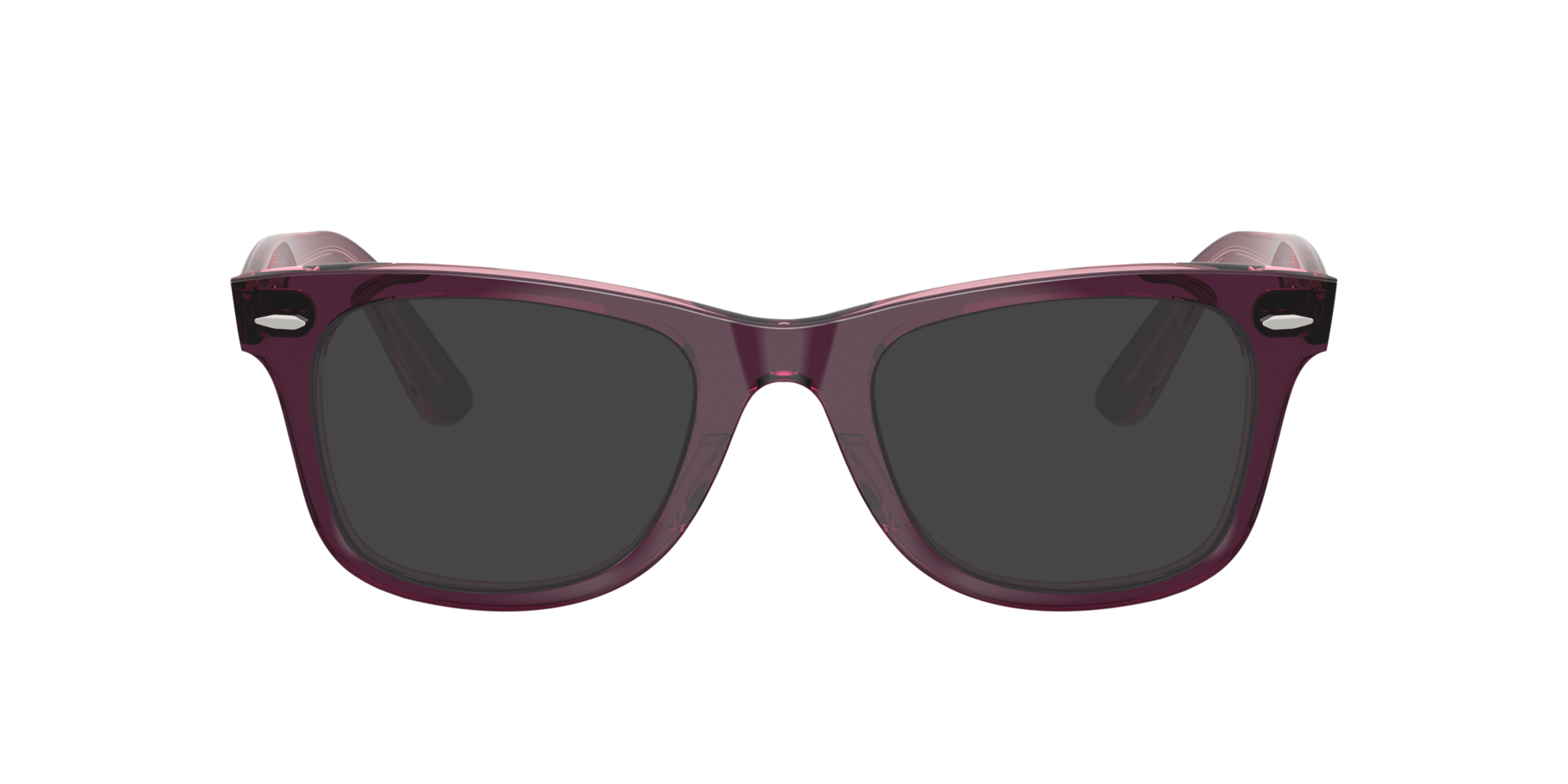 RB4340V Violet On Transparent Pink PlasticEyeglass Frames for Glasses Direct, with Tinted Lenses