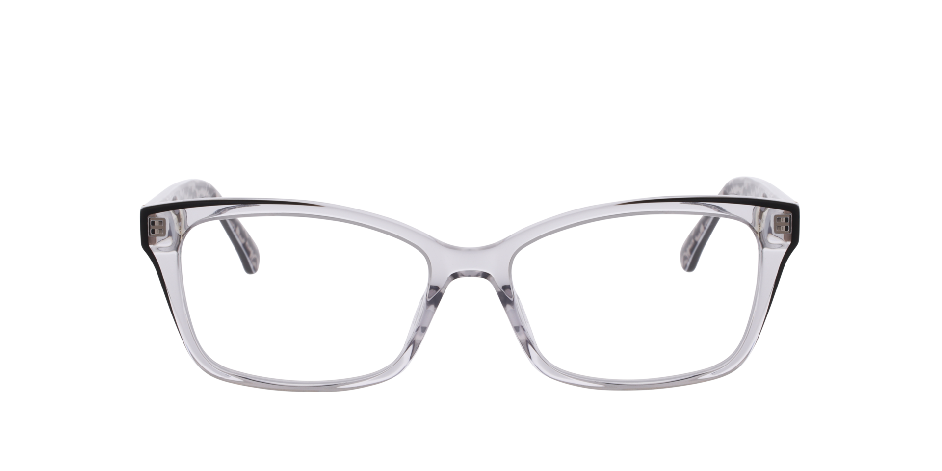KS DEMI 2 Clear Black AcetateEyeglass Frames for Glasses Direct, Front View