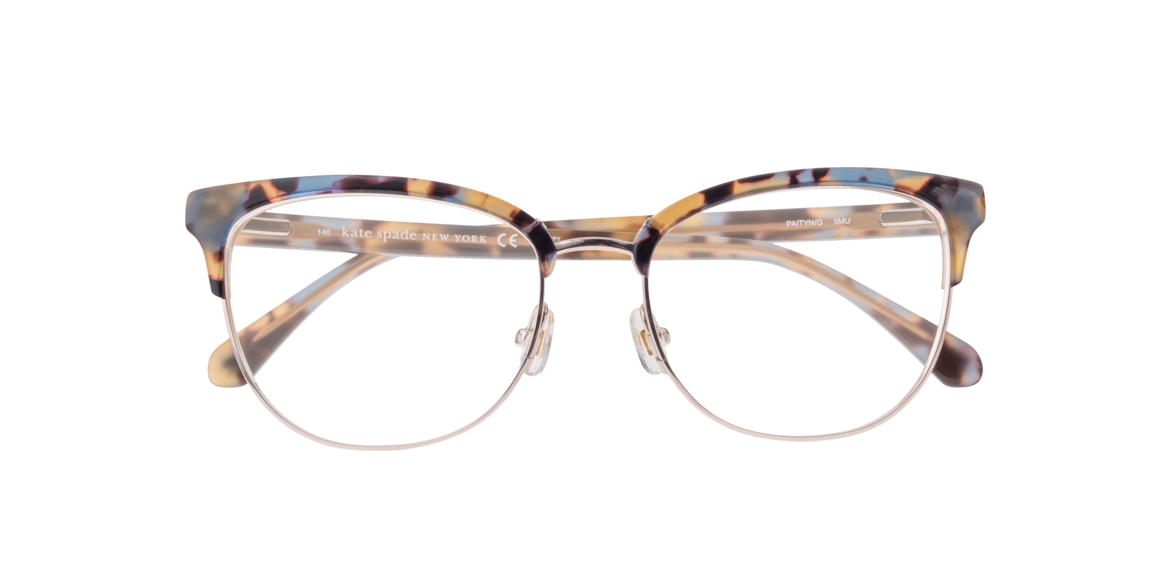 Paityn/G Light Tortoise MetalEyeglass Frames for Glasses Direct, Closed View