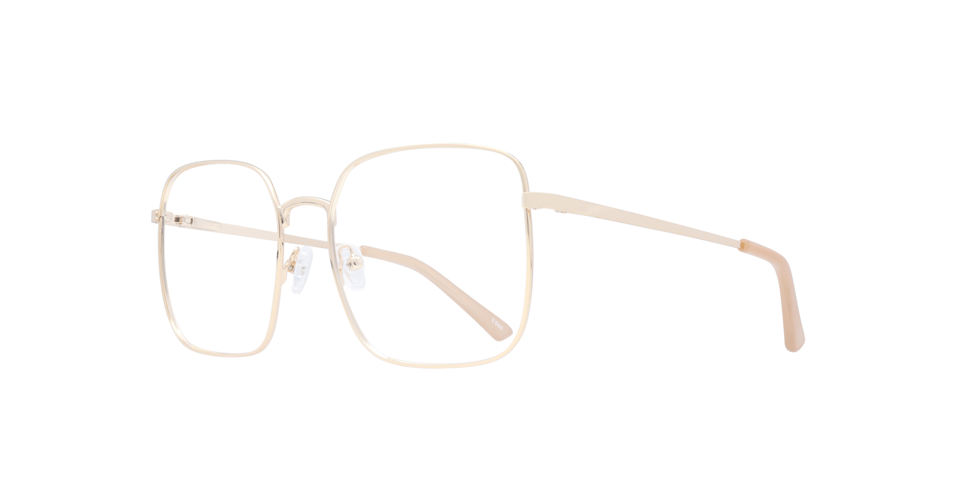 Dalia Gold MetalEyeglass Frames for Glasses Direct, Angle View