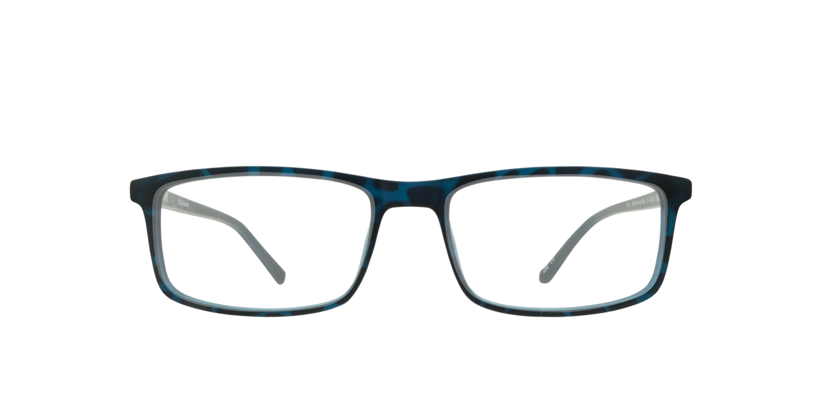 Matte Havana Blue rectangle Plastic eyeglasses Online - Full Rim - Jerry