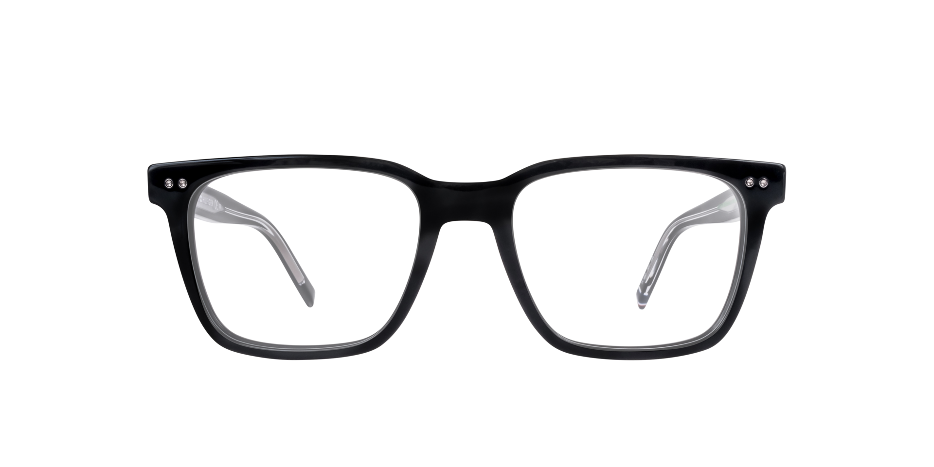 TH 1982 Black AcetateEyeglass Frames for Glasses Direct, Front View