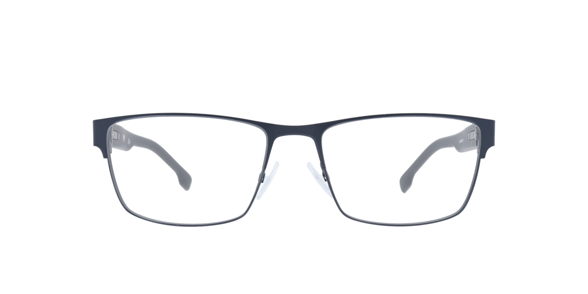 Hugo Boss Men's Gunmetal Rectangle Metal Eyeglasses Online - Full Rim - Boss 1040