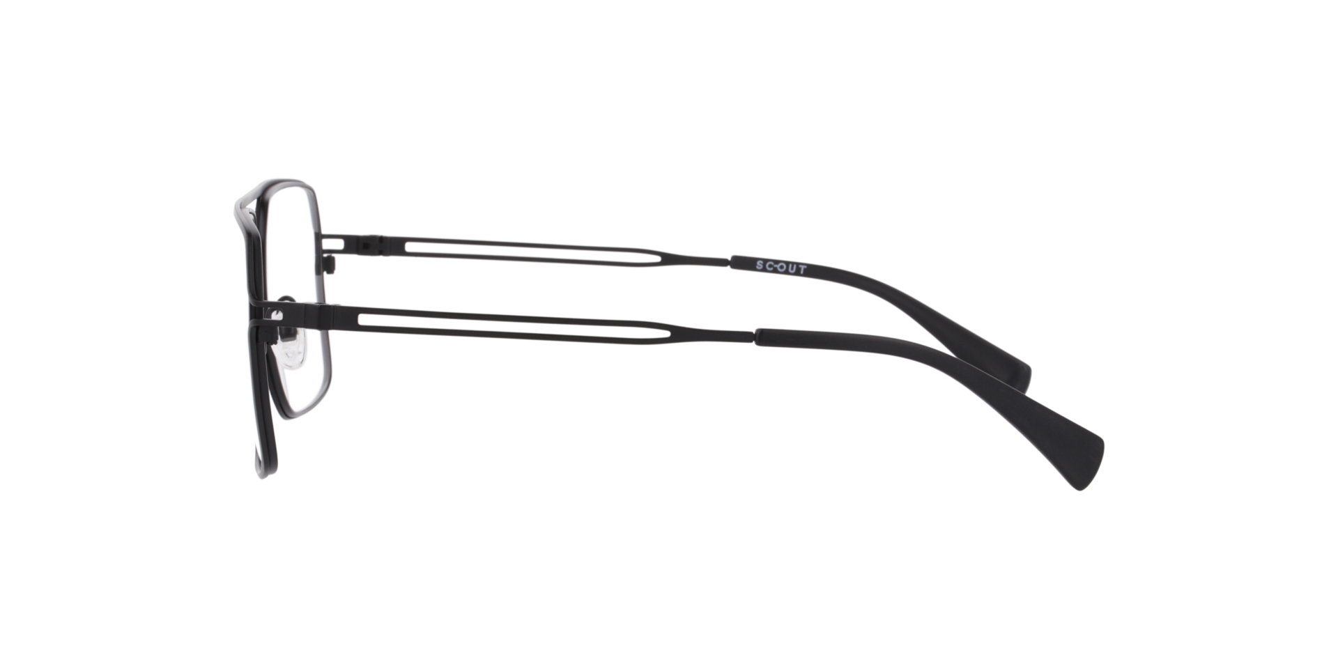 Mckinlay Black MetalEyeglass Frames for Glasses Direct, Side View