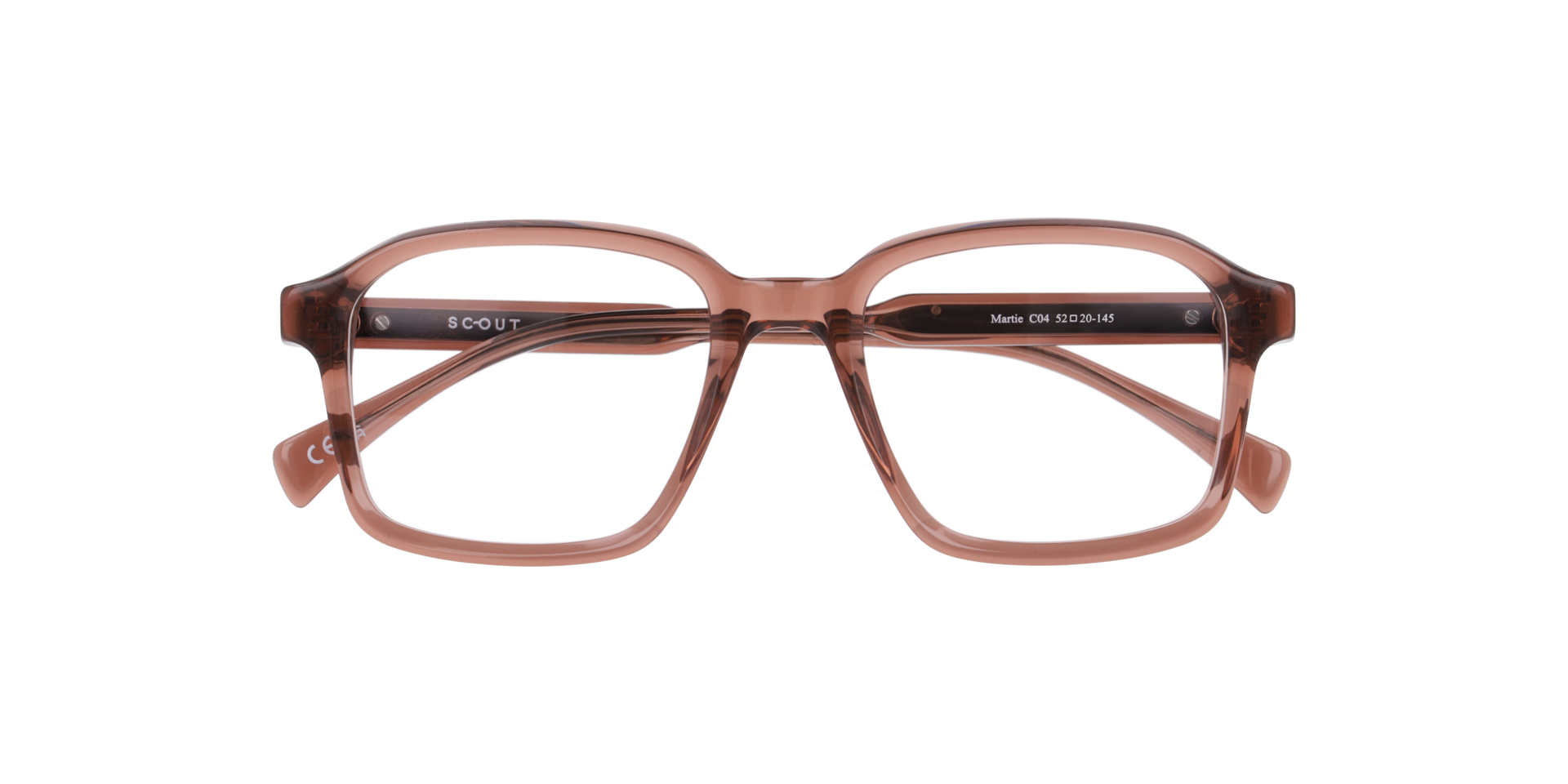 Martie Crystal Brown AcetateEyeglass Frames for Glasses Direct, Closed View