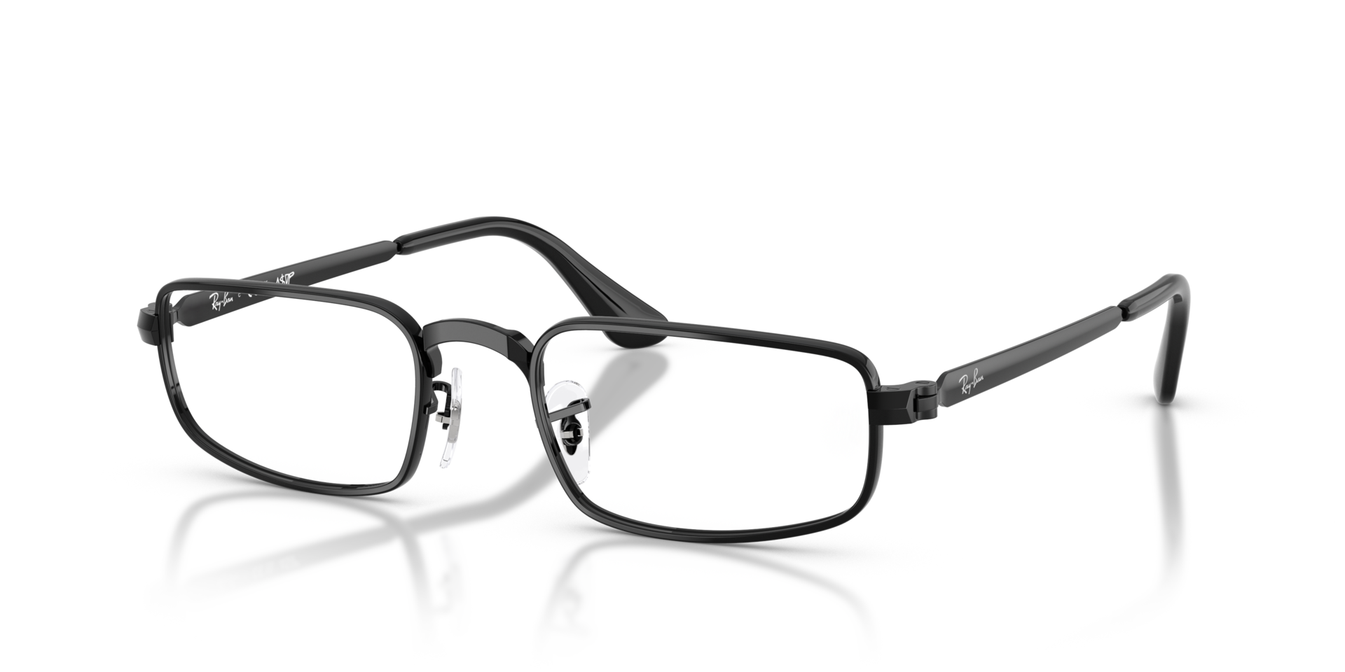 RB3927V Black MetalEyeglass Frames for Glasses Direct, Angle View