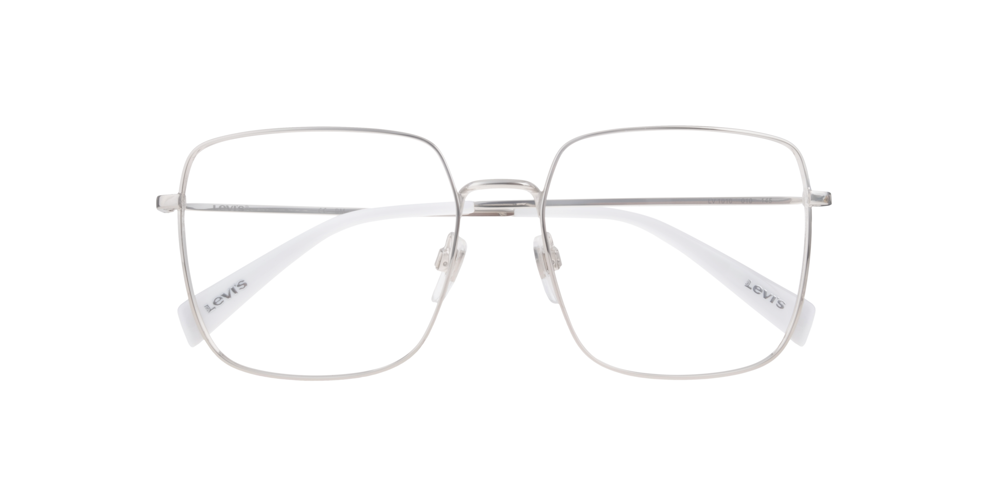 LV 1010 Silver MetalSunglass Frames for Glasses Direct, Closed View