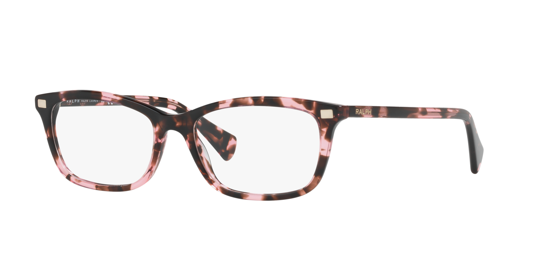 RA7089 Shiny Pink Tortoise AcetateEyeglass Frames for Glasses Direct, Angle View