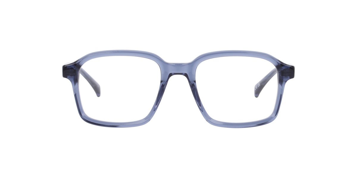 Scout Men's Crystal Blue Rectangle Acetate Eyeglasses Online - Full Rim - Martie