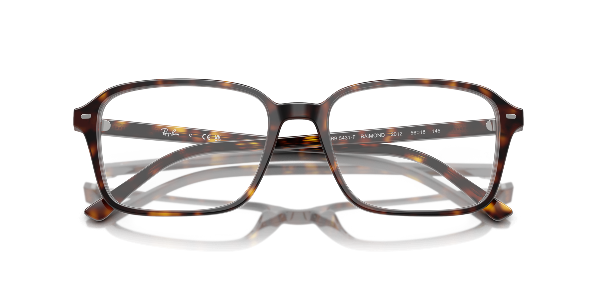 RB5431F Havana AcetateEyeglass Frames for Glasses Direct, Closed View