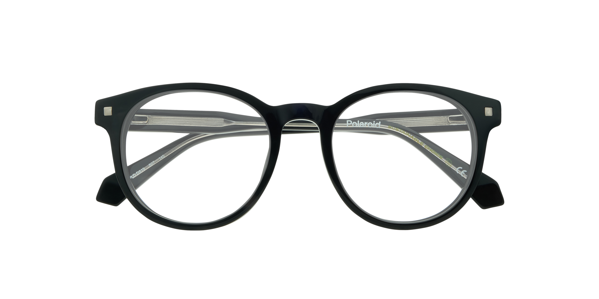 PLD D519 Black AcetateEyeglass Frames for Glasses Direct, Closed View