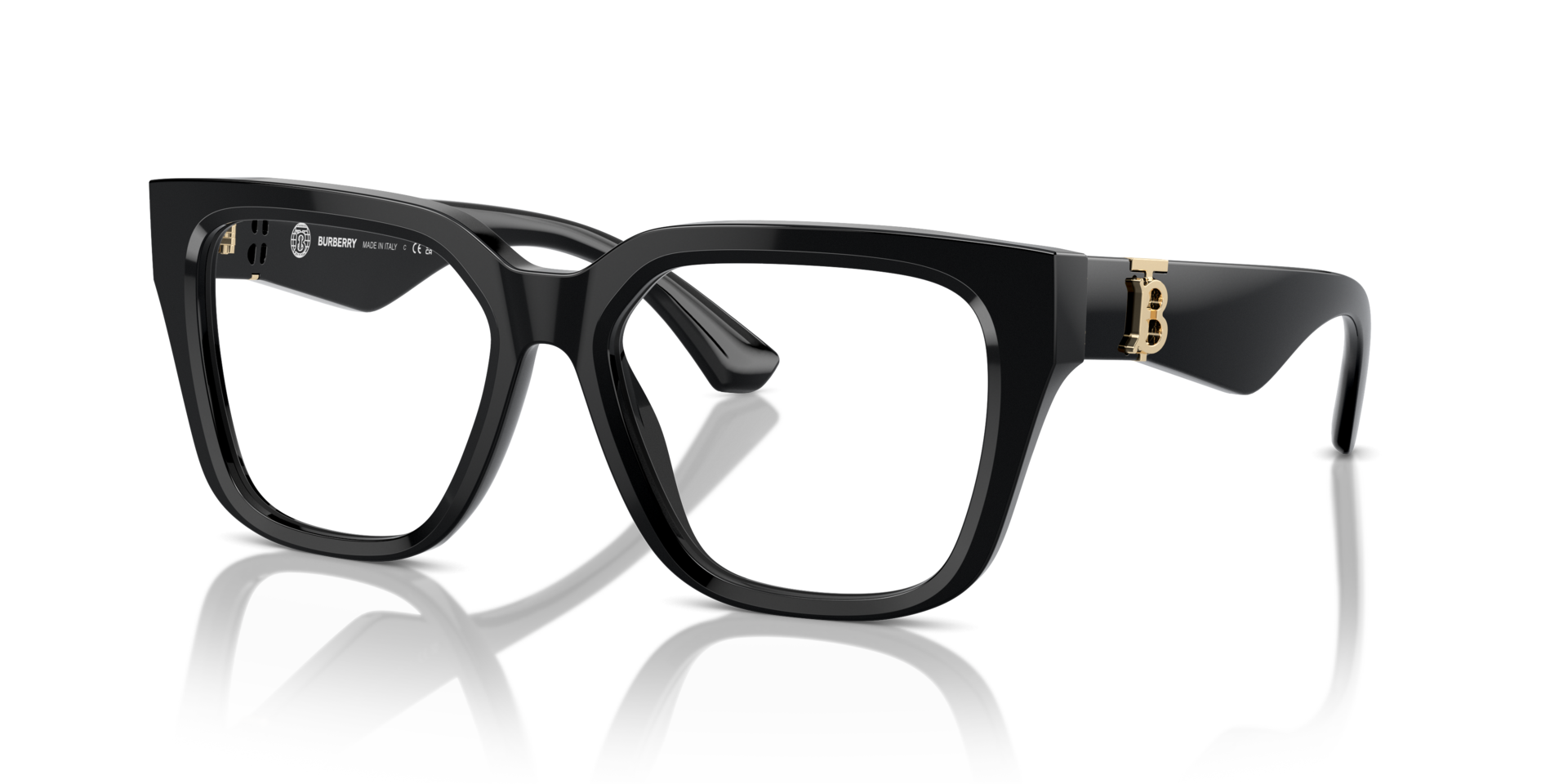 BE2403 Black AcetateEyeglass Frames for Glasses Direct, Angle View