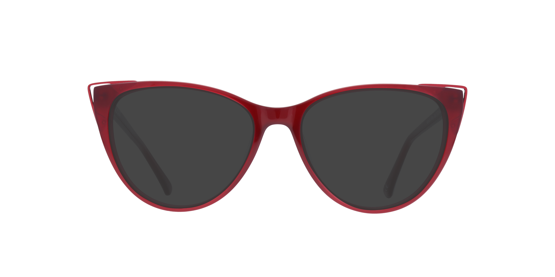 Arabella Shiny Red AcetateEyeglass Frames for Glasses Direct, with Tinted Lenses
