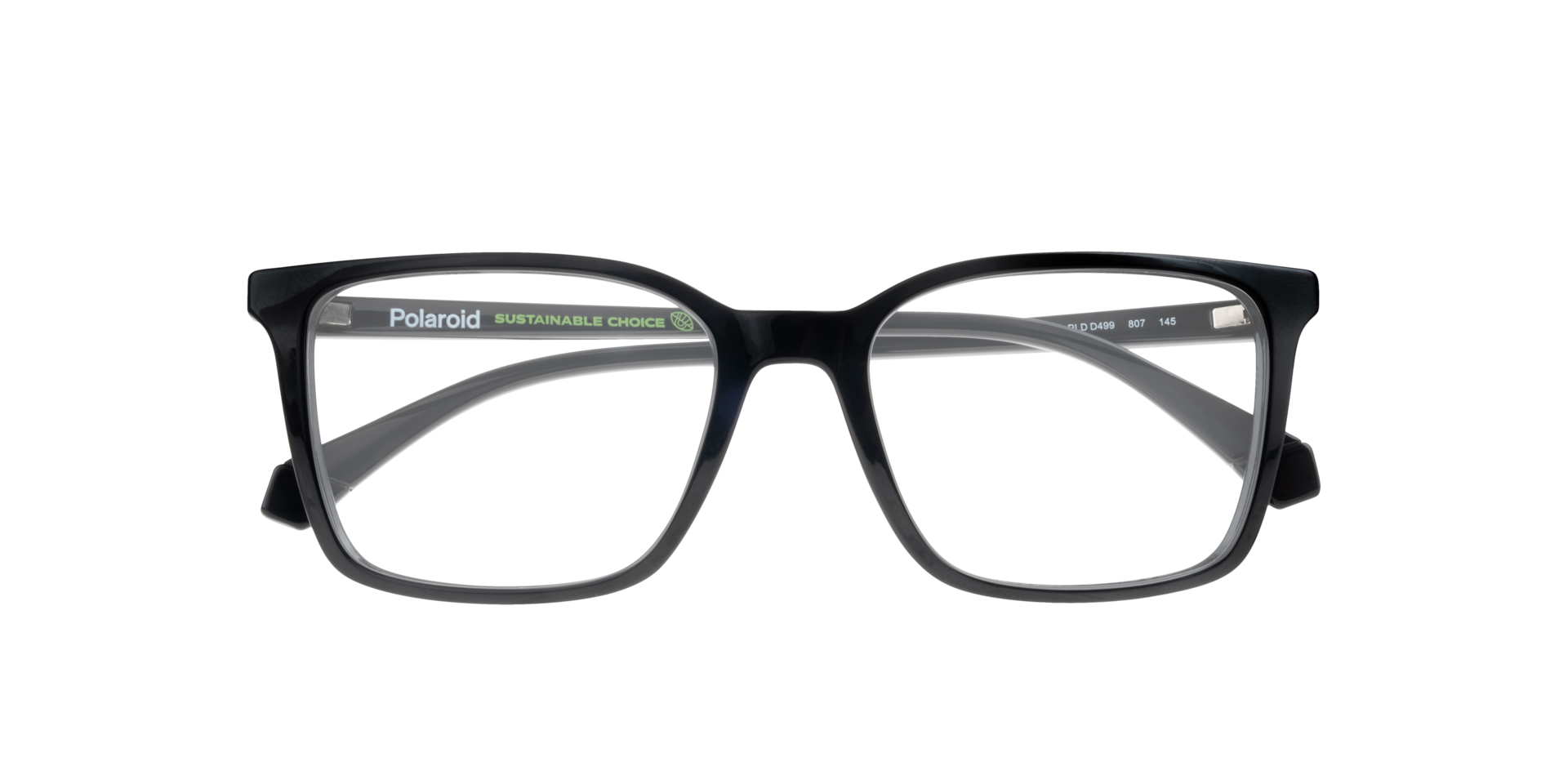 PLD D499 Black PlasticEyeglass Frames for Glasses Direct, Closed View