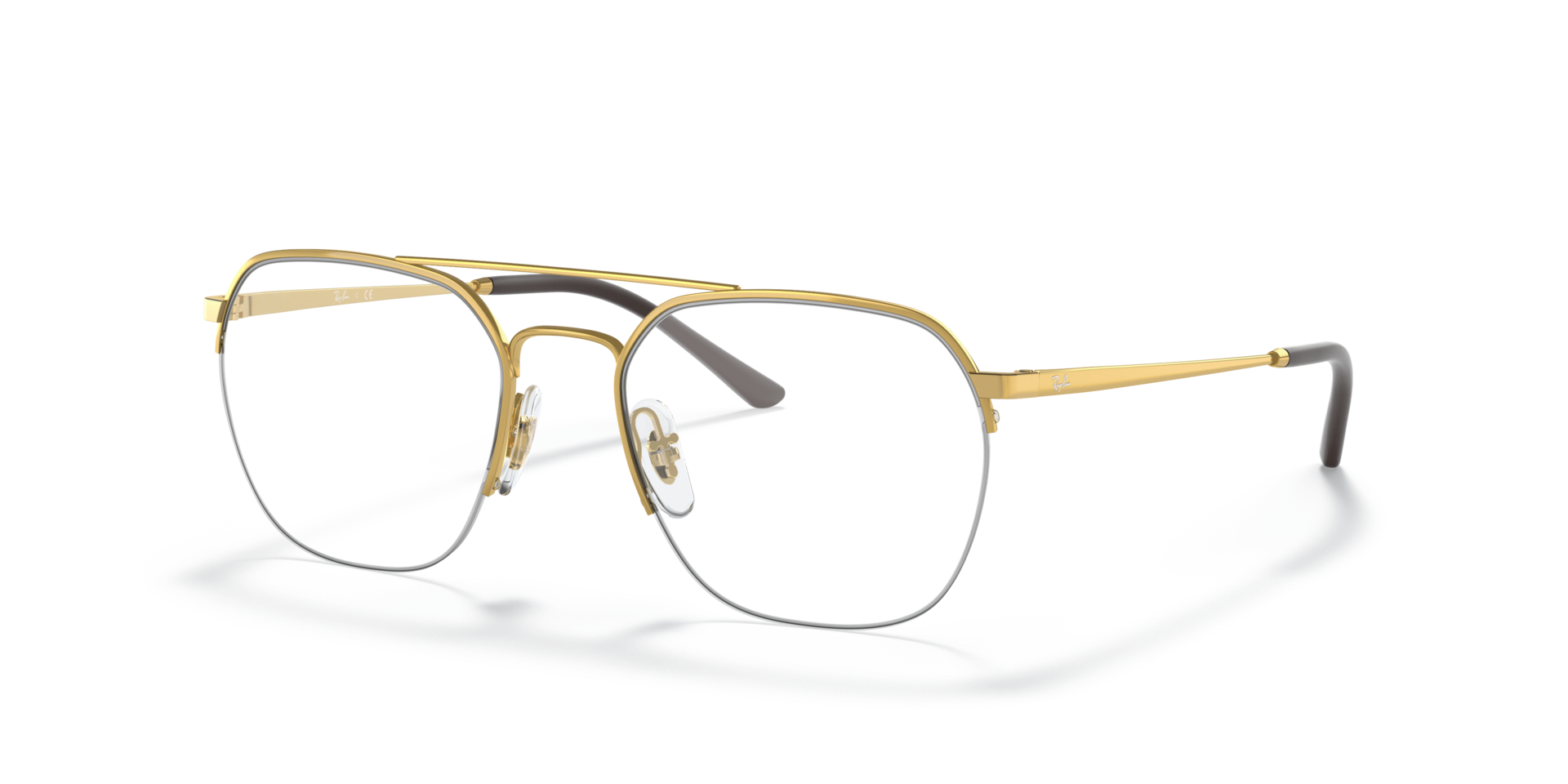 RB6444 Arista Gold MetalEyeglass Frames for Glasses Direct, Angle View