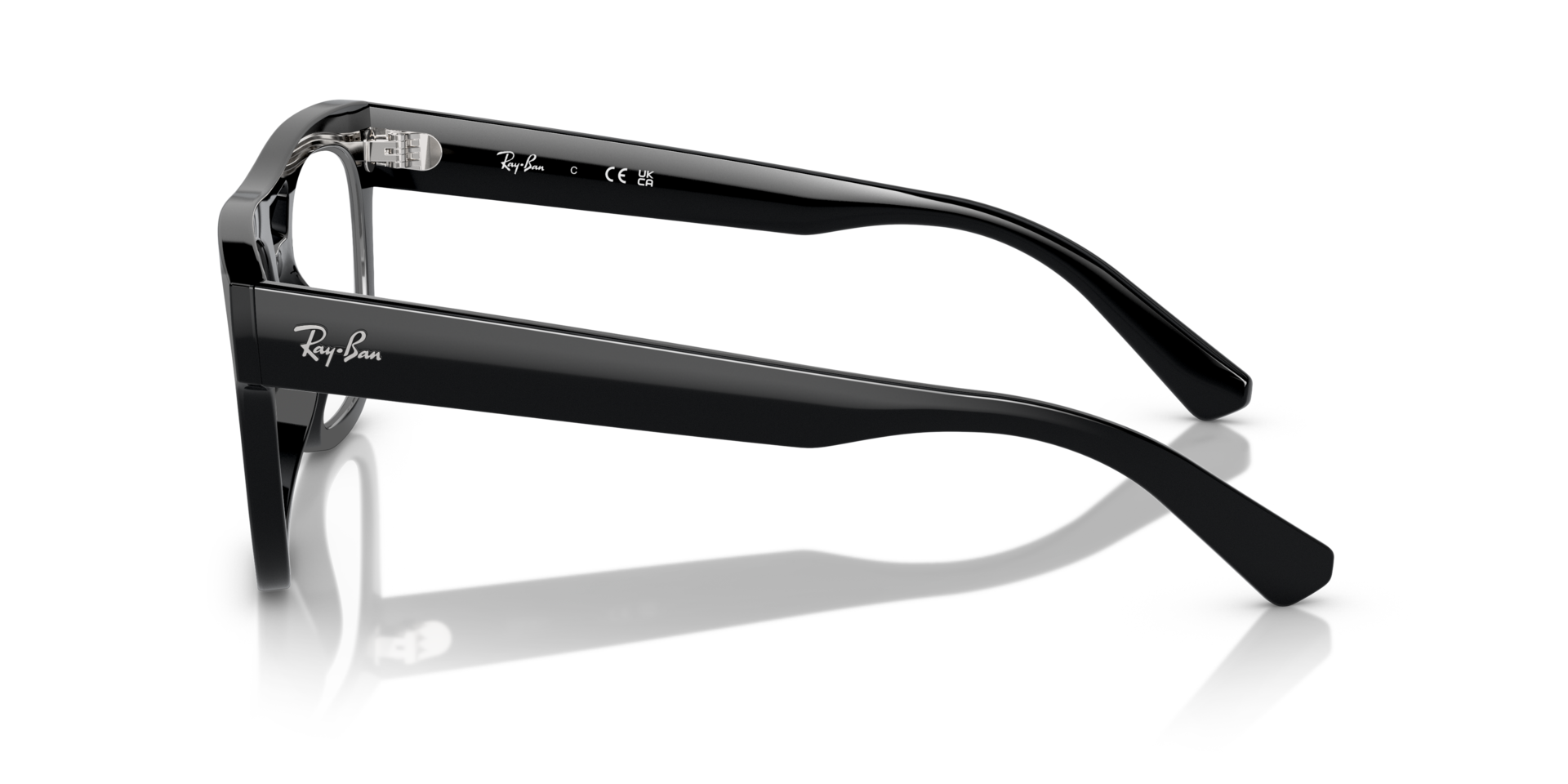 Lloyd Optics Bio-Based Black PlasticEyeglass Frames for Glasses Direct, Side View