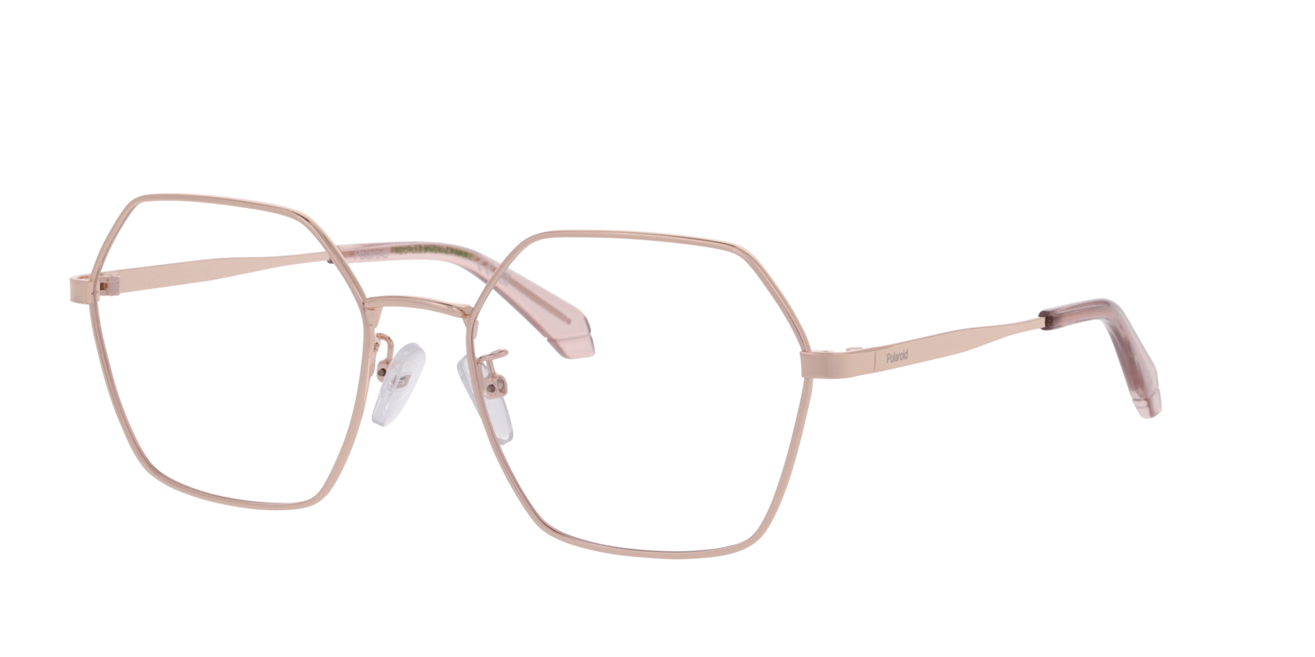 PLD D612/G Gold MetalEyeglass Frames for Glasses Direct, Angle View