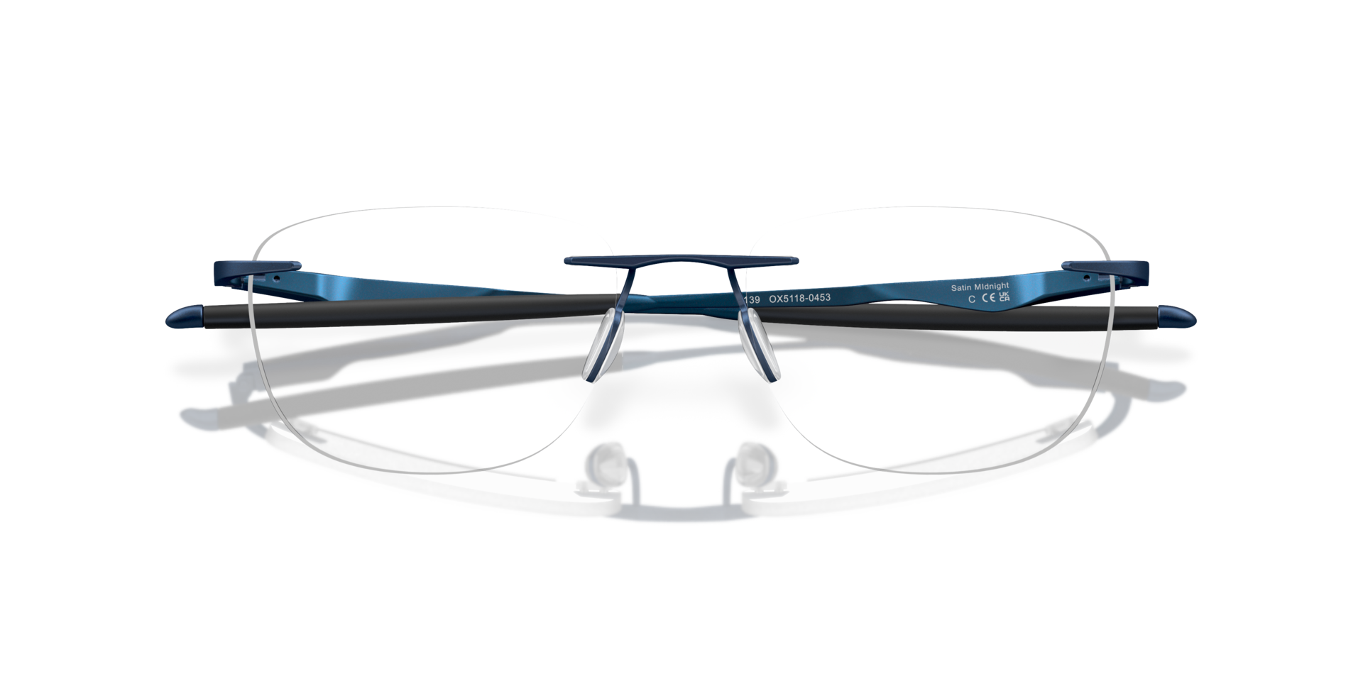 Wingfold™ EVR Satin Midnight TitaniumEyeglass Frames for Glasses Direct, Closed View