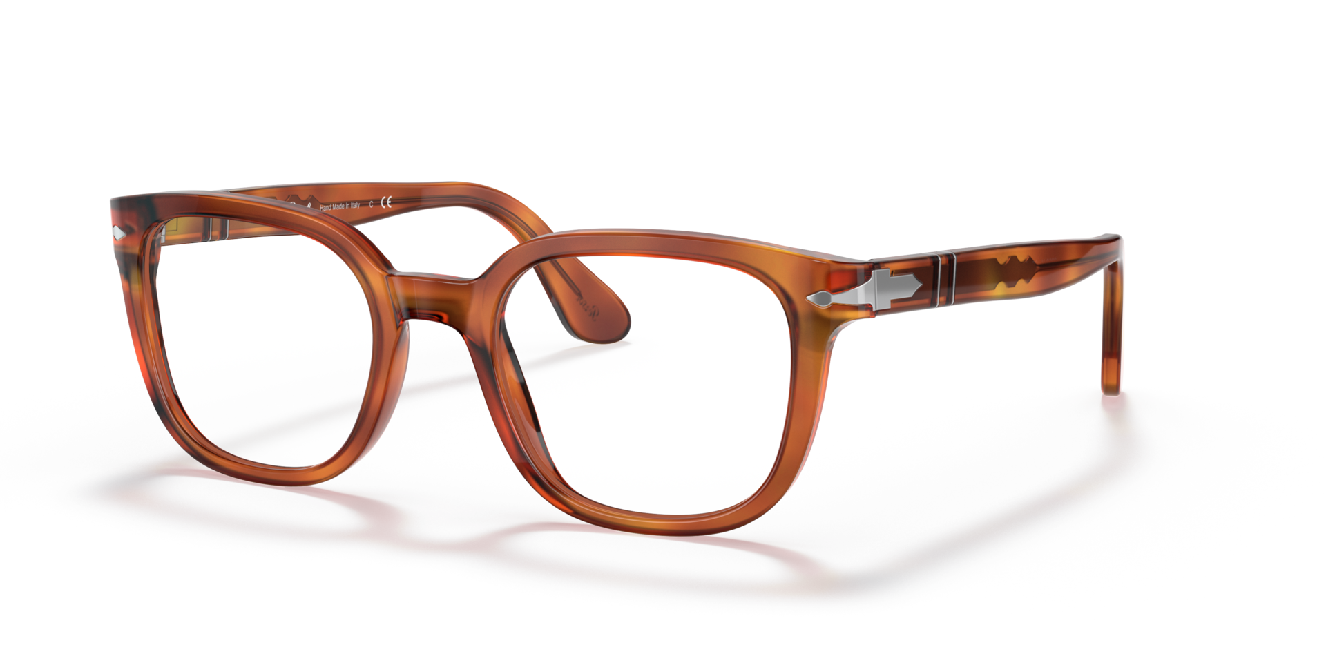 PO3263V Terra Di Siena AcetateEyeglass Frames for Glasses Direct, Angle View