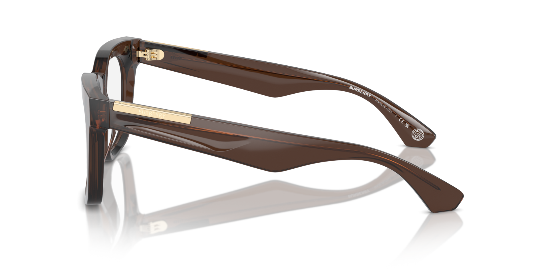BE2407F Brown AcetateSunglass Frames for Glasses Direct, Side View
