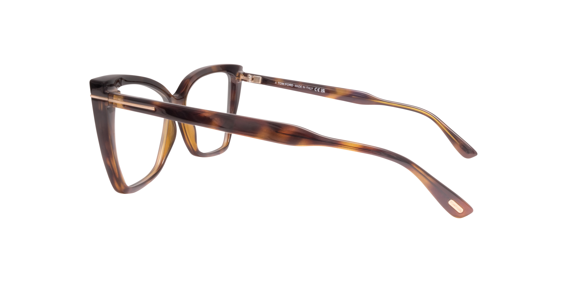 FT5844-B Tortoise Matte PlasticEyeglass Frames for Glasses Direct, Side View