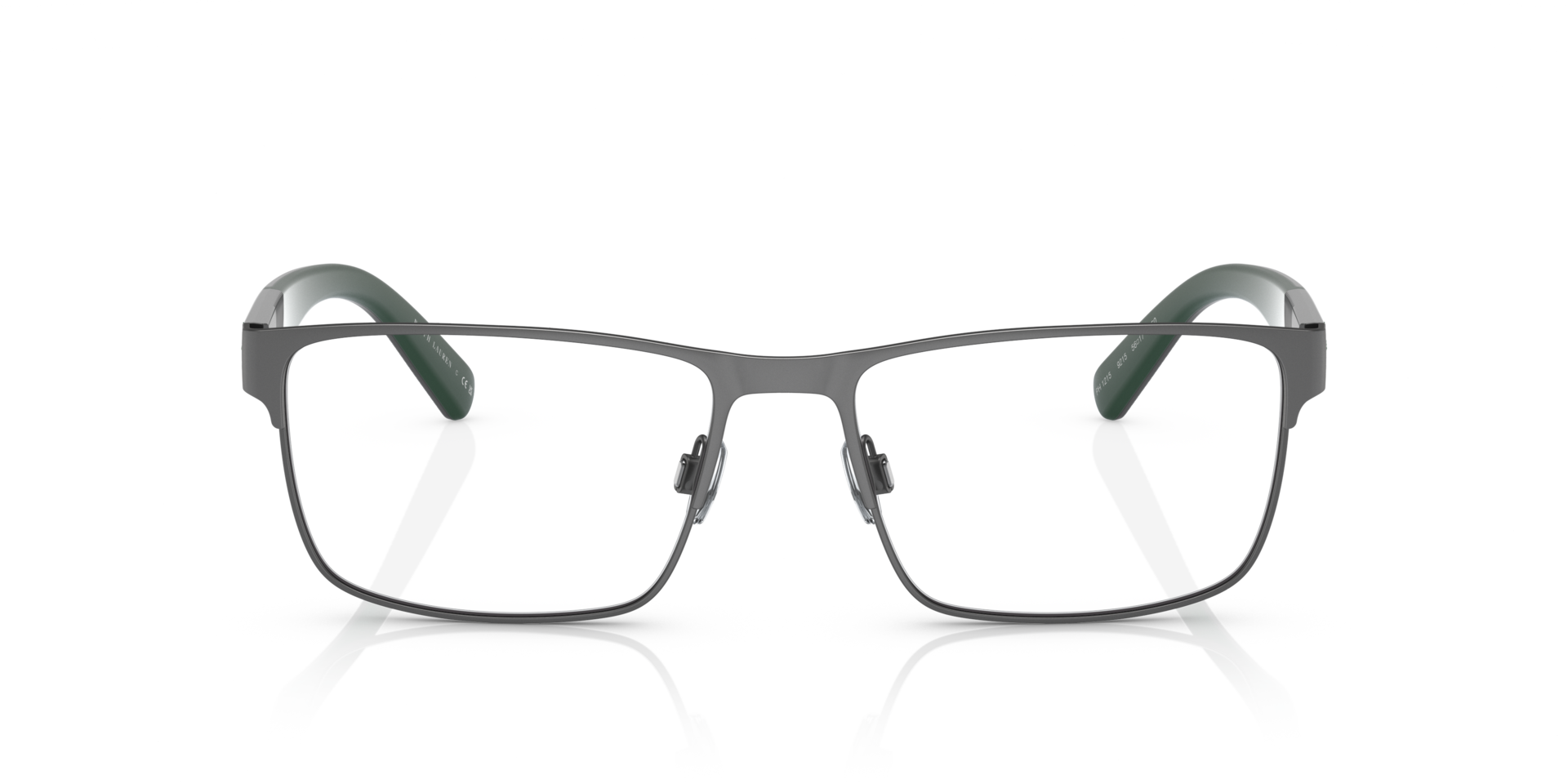PH1215 Semi Shiny Dark Gunmetal MetalEyeglass Frames for Glasses Direct, Front View