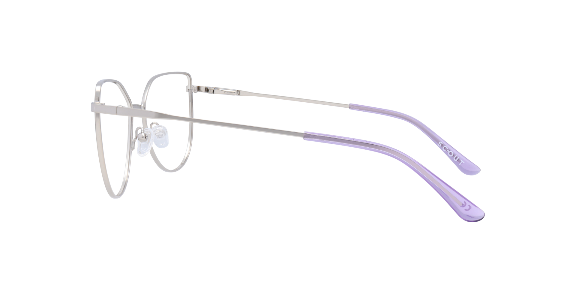 Fern Silver MetalEyeglass Frames for Glasses Direct, Side View