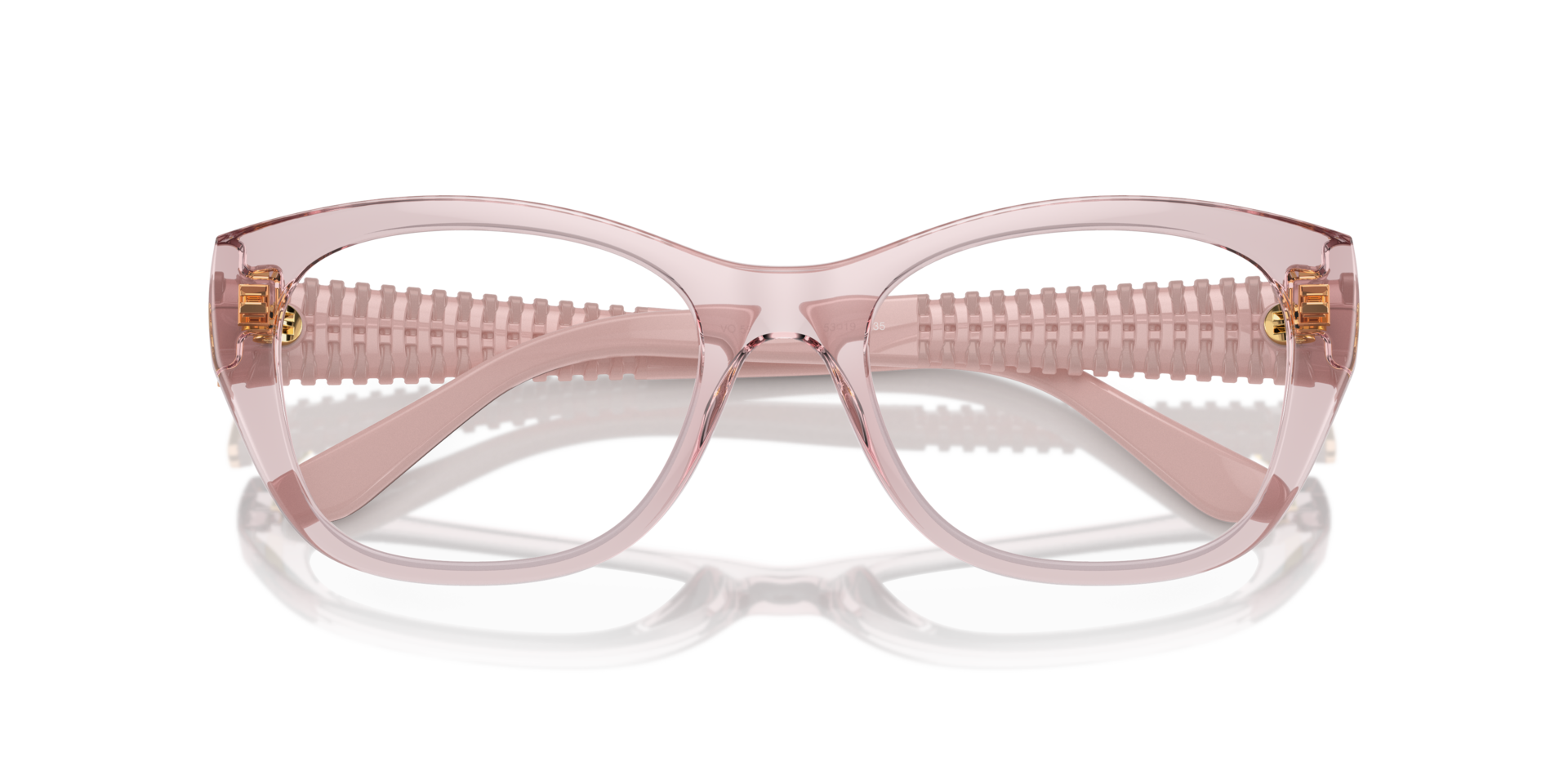 VO5569 Transparent Pink PlasticEyeglass Frames for Glasses Direct, Closed View