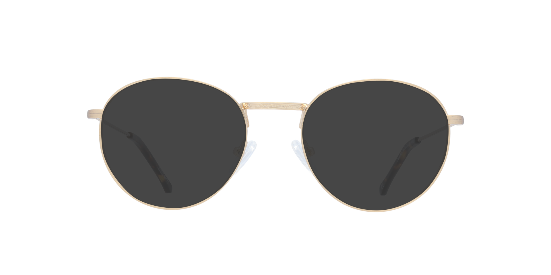 Camden Satin Gold MetalEyeglass Frames for Glasses Direct, with Tinted Lenses