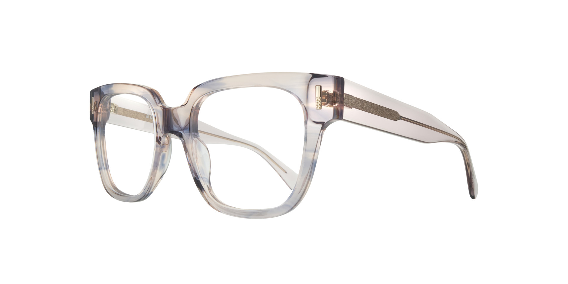 Jenny Crystal Nude AcetateEyeglass Frames for Glasses Direct, Angle View
