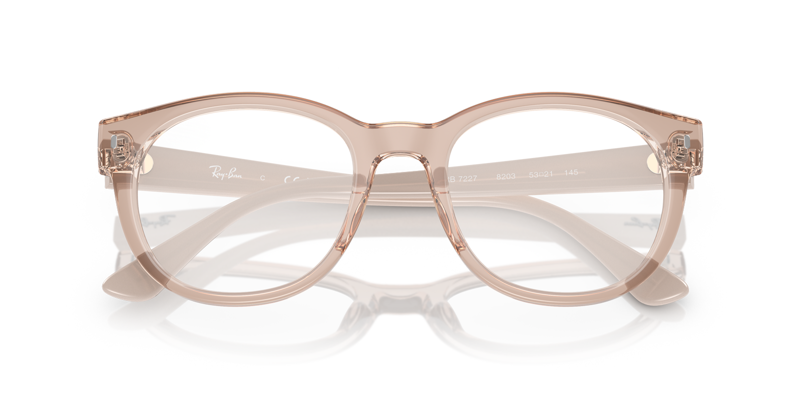 RB7227 Alabaster PlasticEyeglass Frames for Glasses Direct, Closed View