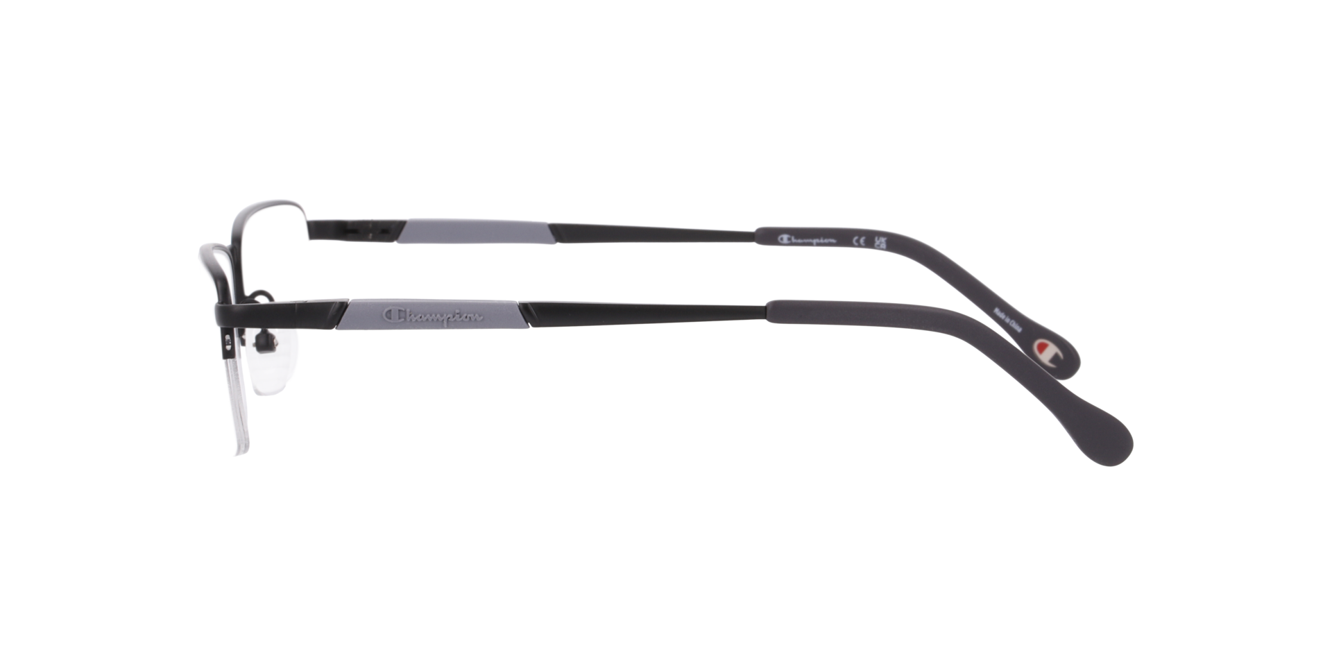 Cu1016 Black MetalEyeglass Frames for Glasses Direct, Side View