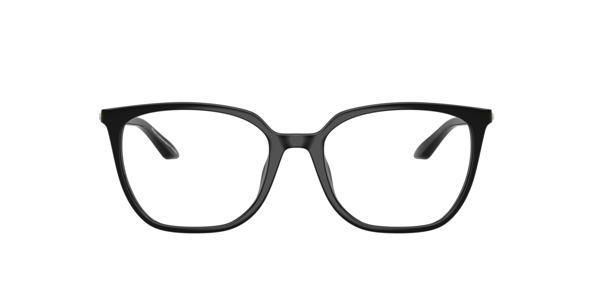Armani Exchange Women's Shiny Black Irregular Plastic Eyeglasses Online - Full Rim - Ax3142u