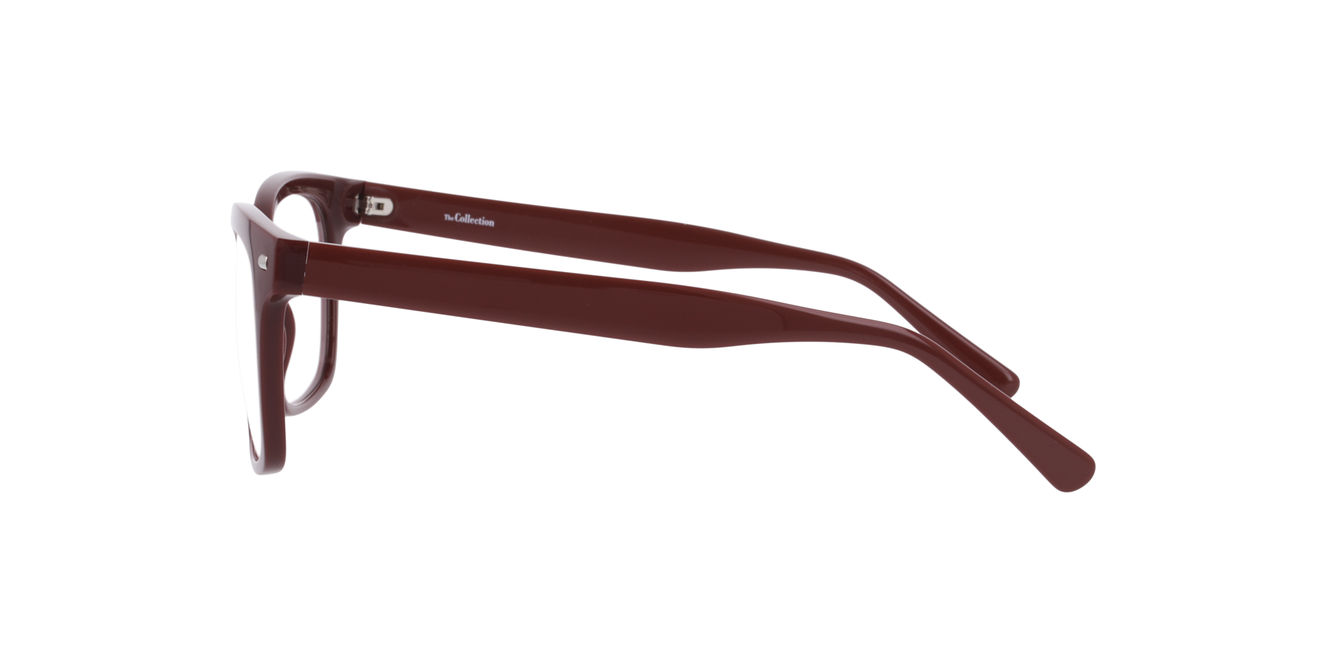 Mason Dark Burgundy PlasticEyeglass Frames for Glasses Direct, Side View