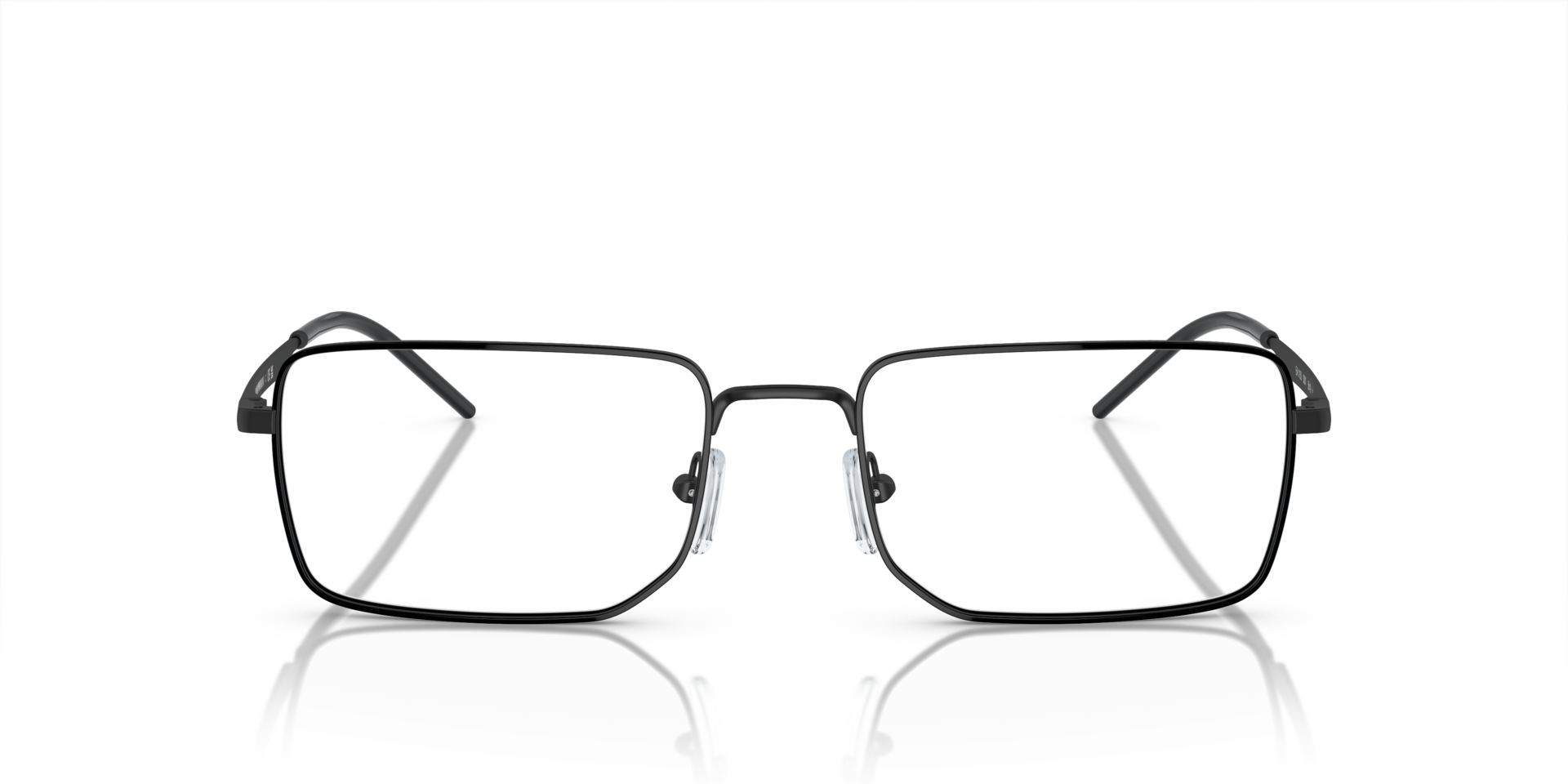EA1153 Matte Black MetalEyeglass Frames for Glasses Direct, Front View