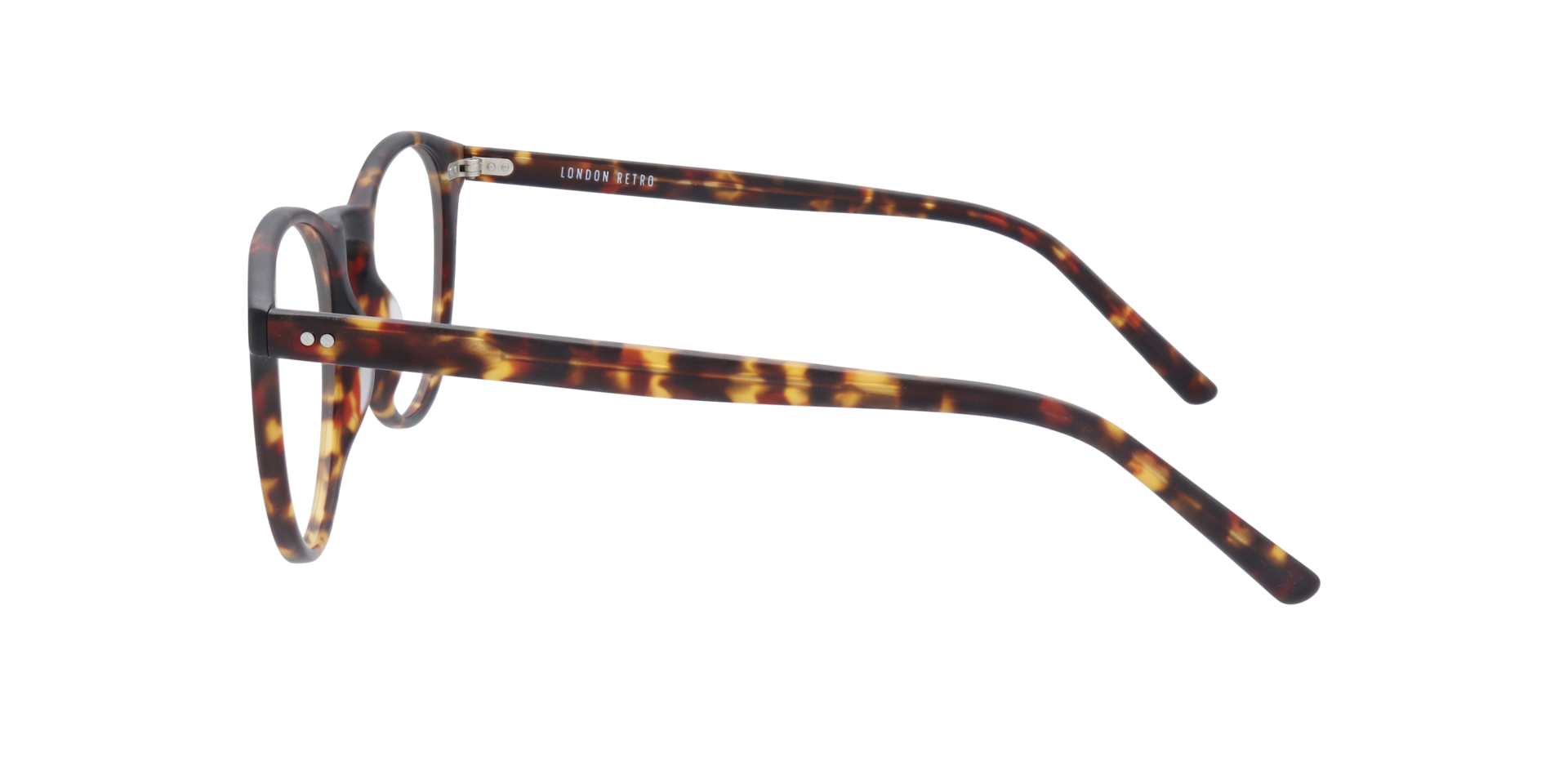 Logan 2 Matte Tortoise AcetateEyeglass Frames for Glasses Direct, Side View