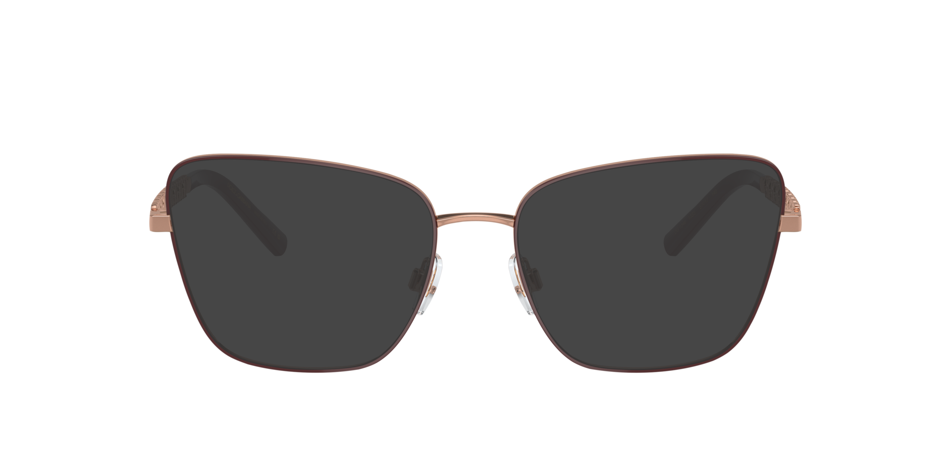 DG1346 Pink Gold & Matte Bordeaux MetalSunglass Frames for Glasses Direct, with Tinted Lenses