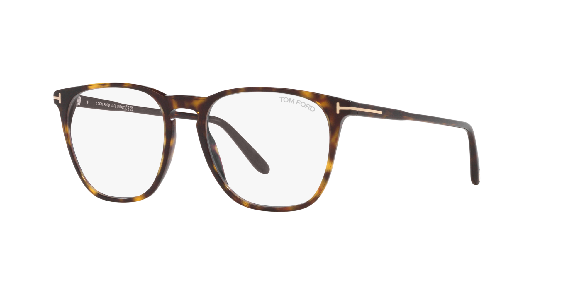 FT5937-B Tortoise Black AcetateEyeglass Frames for Glasses Direct, Angle View