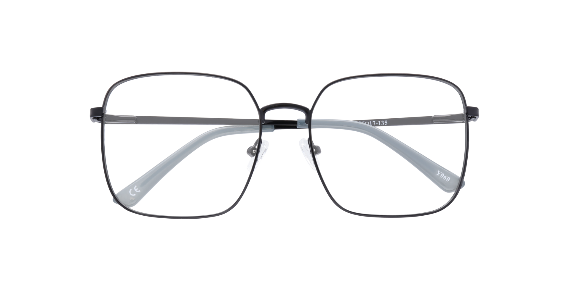 Dalia Black MetalEyeglass Frames for Glasses Direct, Closed View