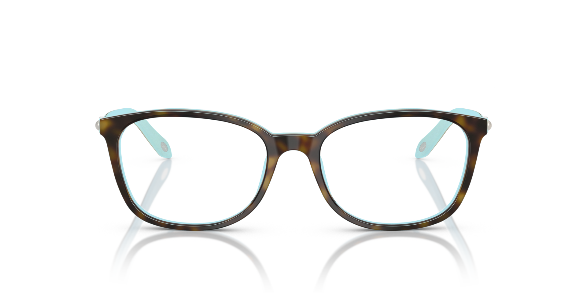 TF2109HB Havana On Tiffany Blue AcetateEyeglass Frames for Glasses Direct, Front View