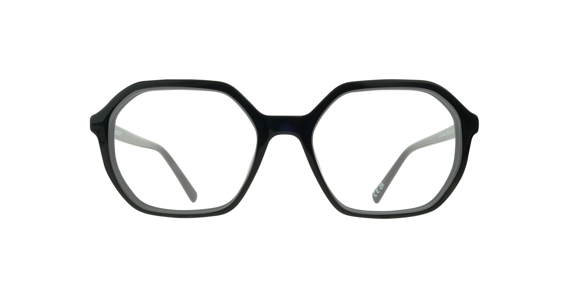 Lola Black AcetateEyeglass Frames for Glasses Direct, Front View